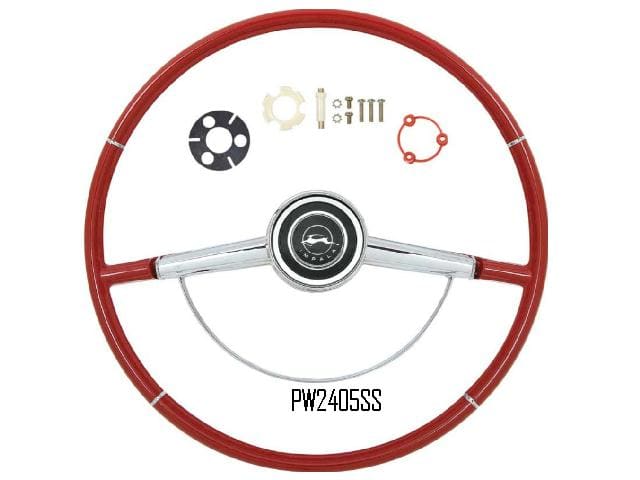 Steering Wheel: 64 Chev Impala KIT - RED